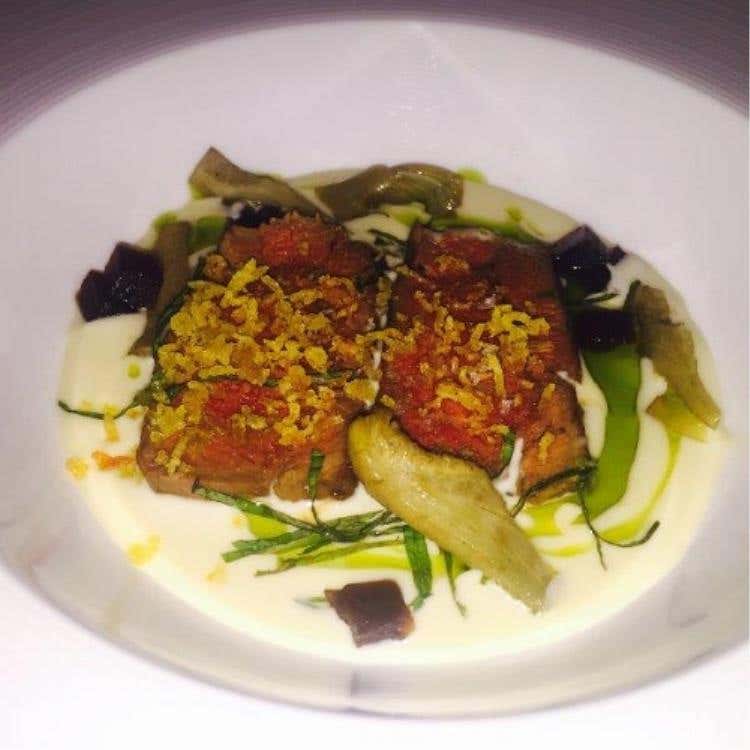 ricetta di Heinz Beck per il Social (suo ristorante al Warldof Astoria di Dubai)